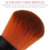 Baluue Marble Pattern Makeup Brush Multi-use Foundation and Loose Powder Brush for Daily Makeup Durable Synthetic Fibers for Blending and Buffing view 2