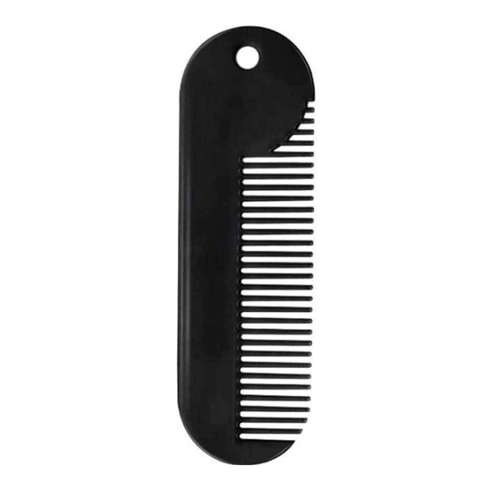 Beard Comb Metal Fine Tooth Comb Portable Mini Pocket Styling Beard Cleaning Comb for Men Hair Beard Personal Healthy Care