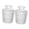 2Pcs 100ml Glass Diffuser Jar Bottles, Lightweight Refillable Portable view 1