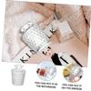 2Pcs 100ml Glass Diffuser Jar Bottles, Lightweight Refillable Portable view 2