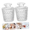 2Pcs 100ml Glass Diffuser Jar Bottles, Lightweight Refillable Portable view 3