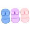 VINTORKY 3pcs Silicone Facial Cleansing Brush Gentle Exfoliating Face Wash Scrubber for Deep Cleaning Multi-functional Makeup Remover Soft for Sensitive Skin Pink Purple Blue view 1