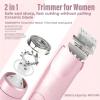 2-in-1 Electric Shaver for Women, Dual Head Shaver Women, Electric Bikini Trimmer, Wet & Dry Use Hair Removal view 3