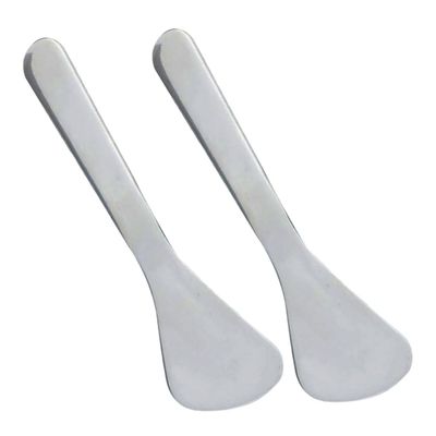 FRCOLOR 2pcs Eye Cream Spatula Metal Skincare Tools for Facial Massage and Cream Application for Reducing Eye Edema Lightweight