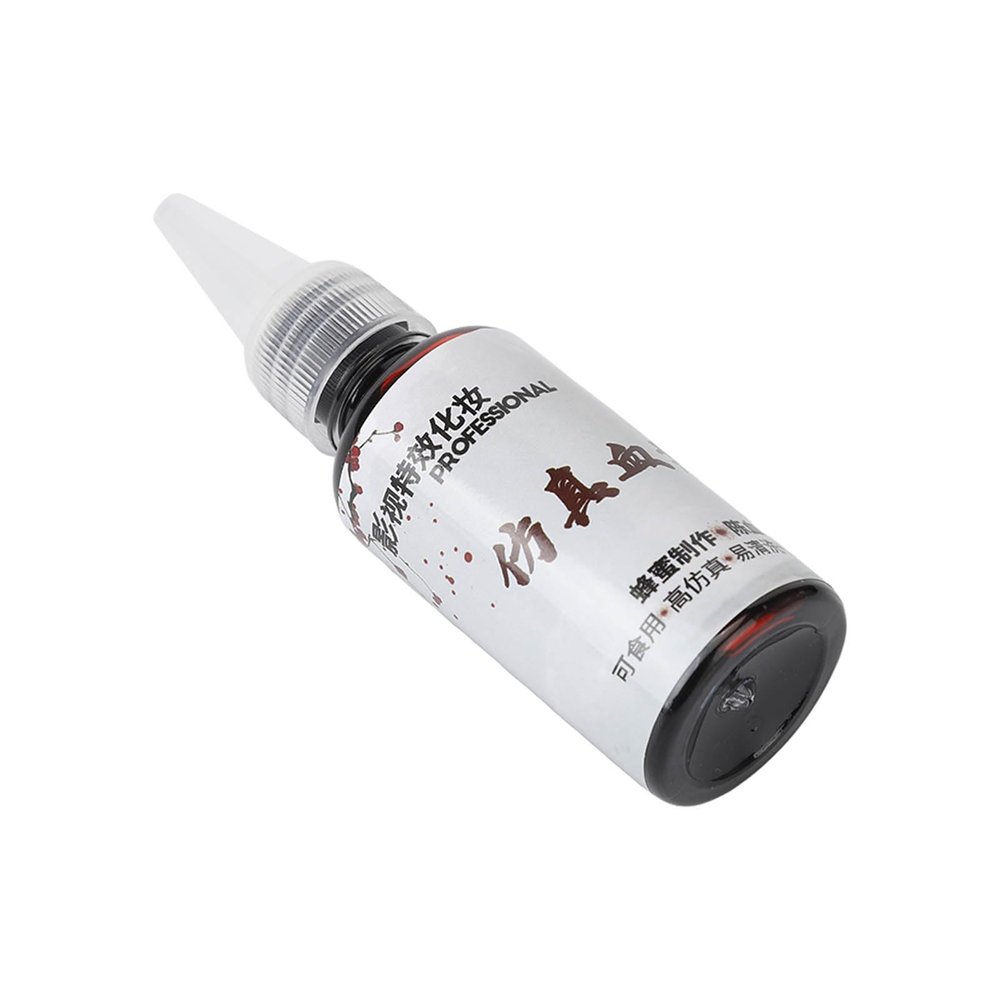 JTLB 30ml Makeup Fake Blood Portable Washable Edible Red Cosmetic Blood for Dress Up Halloween Costumes