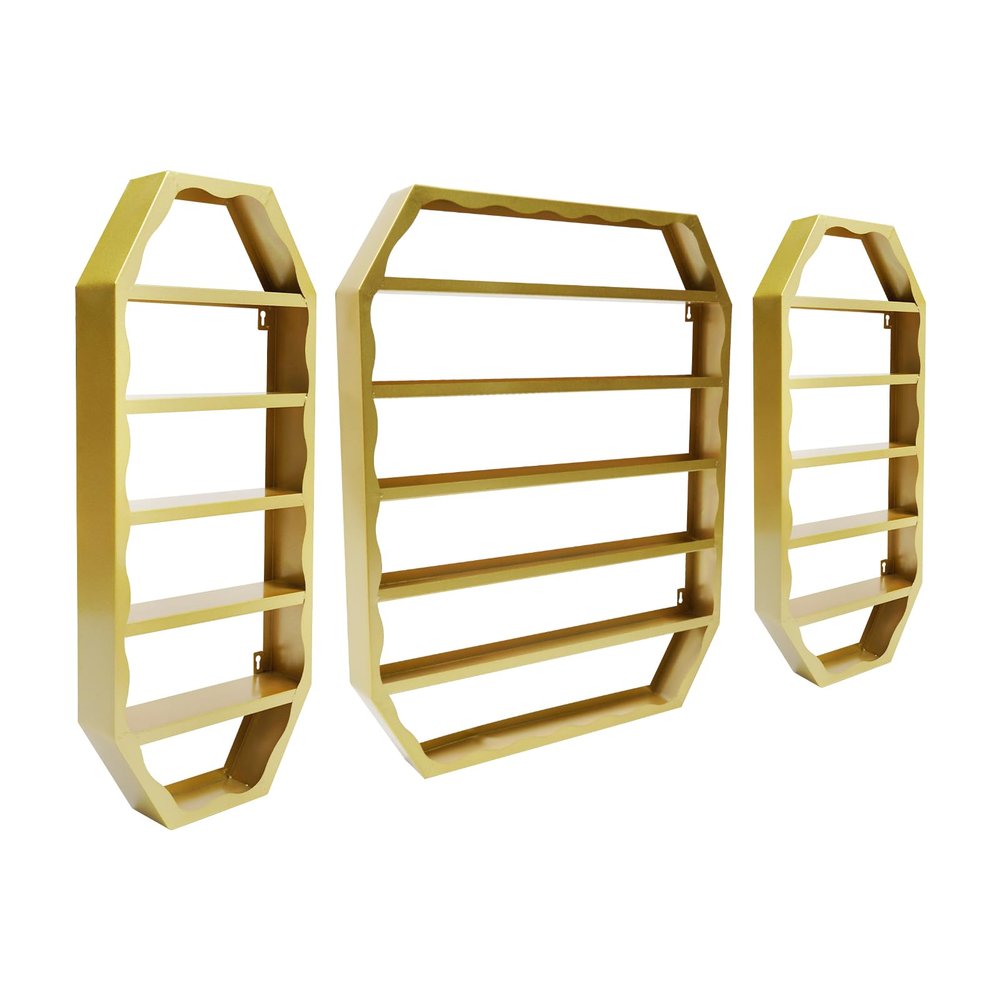 GXFCHYL Nail Polish Wall Rack Wall-Mounted Nail Polish Storage Racks Multi-Tiers Metal Cosmetic Display Rack Candy Display Rack Lipstick Perfume Wall Shelf Essential Oil Organizers