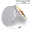 NWTRJ Travel Makeup Mirror Portable Folding Cosmetic Compact Mirror Smiling_79746673 Mini Pocket Mirror for Purses with 2 X 1x Magnification view 2