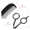 HAPINARY 1set Stainless Steel Beard Care Kit Trimming Scissors Comb and Storage Pouch for Men Grooming Tool for Barber Shops and Home Use view 4