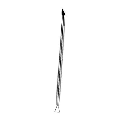HAPINARY 2pcs Stainless Steel Cuticle Pusher Nail Cleaner Tool for Manicure and Pedicure Durable Double-end Design for Cuticle Removal and Nail Care