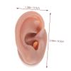 Didiseaon Silicone Ear Piercing Practice Model Realistic Simulation Ear Mannequin for Jewelry Display and Piercing Exercises Durable and Reusable Brown Right view 2