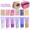 6Pcs Gel Set For Face And Body Sparkling Festival Makeup Sequins Ornament For Party Makeover And Hair Decoration view 2