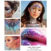 6Pcs Gel Set For Face And Body Sparkling Festival Makeup Sequins Ornament For Party Makeover And Hair Decoration view 3