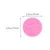PAMINGONO 15pcs Rounded Makeup Applicators Soft Face Cleaning Sponges for Makeup Application and Removal Gentle Diameter Powder in Yellow Pink Green for Daily Use view 2