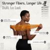 AFRIKI African Net Sponge  Exfoliating Body Scrubber, Black Owned & Rooted in Africa, All Skin Types | 45 in Long (Black) view 3