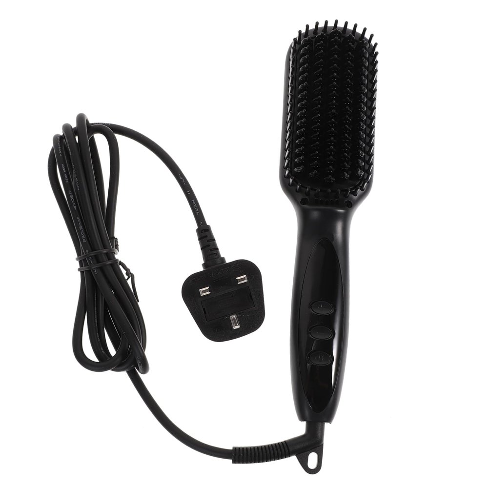 VINTORKY Hair Straightener Comb Gears for Hair and Beard Styling Multi-Functional Heated Brush for Men Electric Beard Straightening Tool