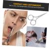 FOMIYES Woman Eyebrow Nose Hair Scissors Beauty Small Scissor Portable Reusable Stainless Steel Compact Grooming Scissor view 2