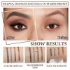 3Pcs Eyebrow Tattoo Pen,Waterproof 4 Point Eyebrow Makeup Pencil,Microblading Eye Brow Pencils for Women,Lasting Smudge-proof Highly Pigmented Brow Pen with 24Pcs Eyebrow Stencils(Grey) view 4