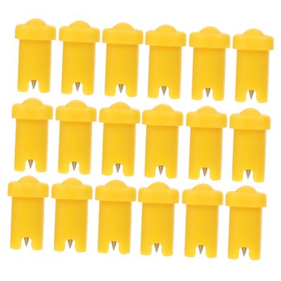 SOESFOUFU 100pcs Eyelash Glue Bottle Nozzle Needles Blocking Needle for Eyelash Extensions Glue Applicator Nozzle for Easy Use and Precision Application