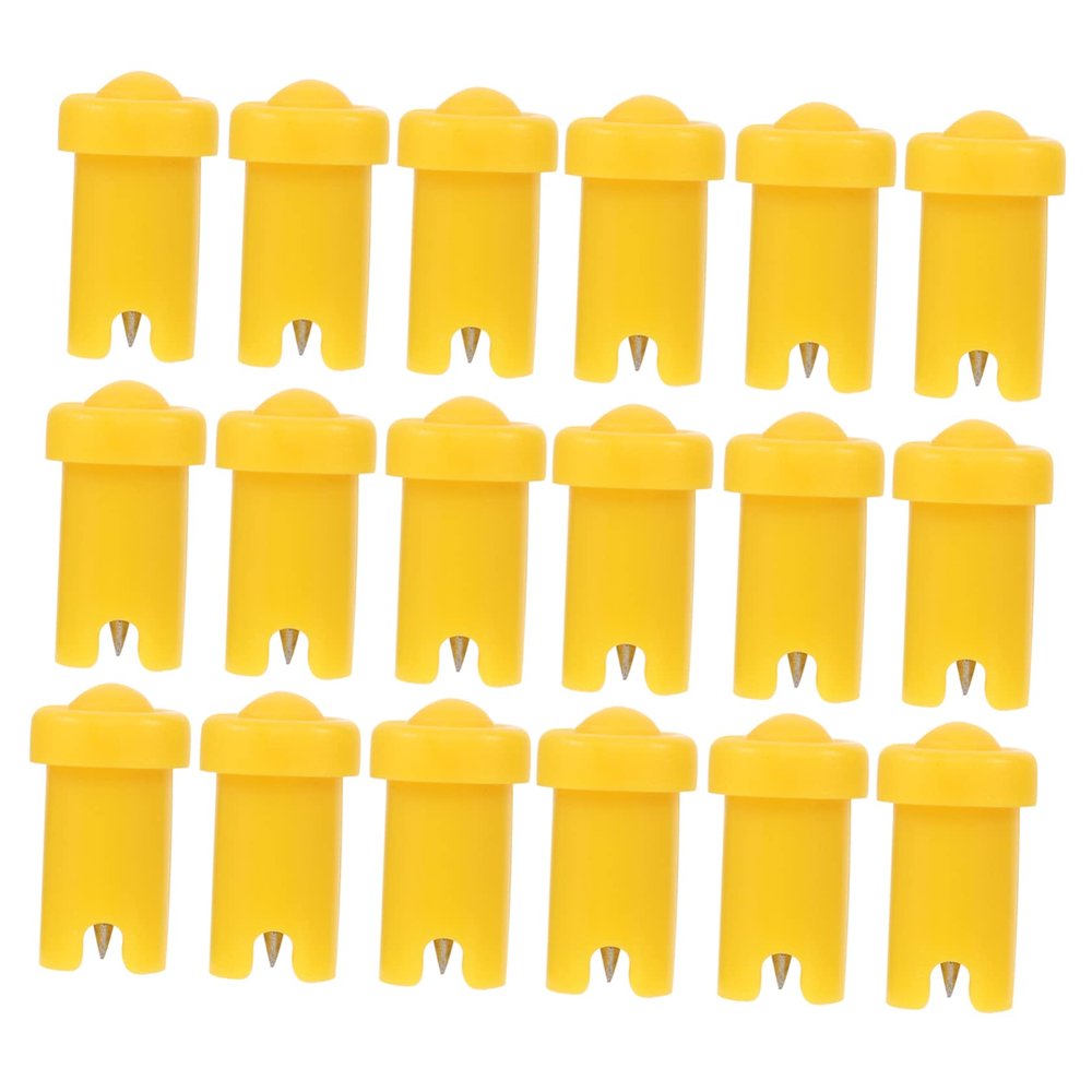 SOESFOUFU 100pcs Eyelash Glue Bottle Nozzle Needles Blocking Needle for Eyelash Extensions Glue Applicator Nozzle for Easy Use and Precision Application