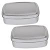 BUGUUYO 2pcs Aluminum Soap Cases Lightweight Airtight Makeup Boxes for Travel and Home Multi-Function Storage for Soap and Earphones Household Supply view 1