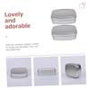 BUGUUYO 2pcs Aluminum Soap Cases Lightweight Airtight Makeup Boxes for Travel and Home Multi-Function Storage for Soap and Earphones Household Supply view 3