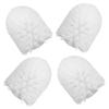 SKISUNO 4pcs Toilet Brush Heads Replacement Brush for Bathroom Easy Install Cherry view 1