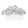 Baluue Elegant Rhinestone Bride Hair Comb Silver Wedding Headpiece for Brides and Bridesmaids for Special Parties and Prom Events view 1