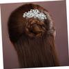 Baluue Elegant Rhinestone Bride Hair Comb Silver Wedding Headpiece for Brides and Bridesmaids for Special Parties and Prom Events view 2