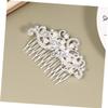 Baluue Elegant Rhinestone Bride Hair Comb Silver Wedding Headpiece for Brides and Bridesmaids for Special Parties and Prom Events view 4