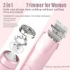 Dual-Head Shaver Women,2 in 1 Women Electric Shaver Dual-Head, Intimate Razor Womens, Ipx7 Waterproof Rechargeable, for Armpit, Legs, Arms (1) view 4