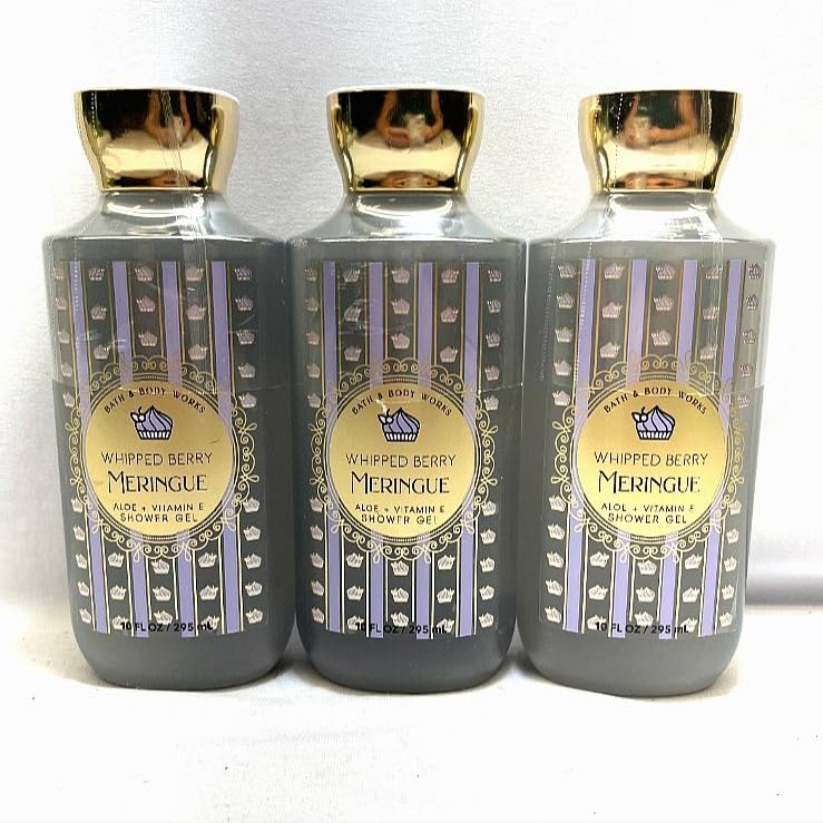 3 Whipped Berry Meringue Shower Gel Bath Body 10 fl oz
