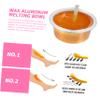 BIUDECO 10pcs Wax Bean Melting Bowl Aluminum Foil Nonstick Hair Removal Waxing Supplies view 4