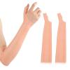 Hydrating Arm Elbow Sleeve, SEBS Moisturizing Arm Sleeves with Thumb Hole Washable Elastic at Home or Beauty Needs Suitable for Men and Wome (Skin Color) view 1