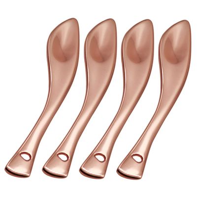 Baluue 4pcs Facial Cream Spoons Cosmetic Spatulas for Eye Cream Lotion and Moisturizers Lightweight Easy to Carry for Travel and Home Use