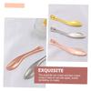 Baluue 4pcs Facial Cream Spoons Cosmetic Spatulas for Eye Cream Lotion and Moisturizers Lightweight Easy to Carry for Travel and Home Use view 3