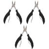 Beatifufu 3pcs Sturdy Stainless Steel Nail Clipper for Grooming and Nail Care for Fingernails and Toenails Portable Design for Travel and Home Use view 1
