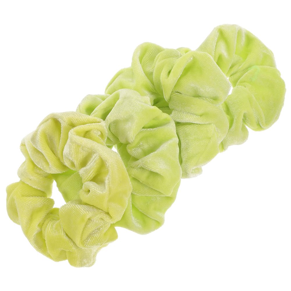 Baluue 4pcs Fluorescent Color Hair Scrunchies for Women Stretchy Ponytail Holders and Hair Accessories for Sports and Daily Use Soft and Ties for