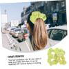 Baluue 4pcs Fluorescent Color Hair Scrunchies for Women Stretchy Ponytail Holders and Hair Accessories for Sports and Daily Use Soft and Ties for view 2