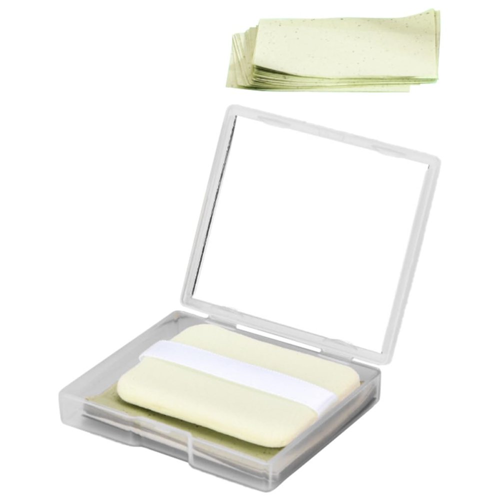 Baluue Absorbing Paper of Blotting Sheets Face Roller for Oily Skin Oil Absorbing Sheets Facial Cleaning Paper