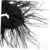 Baluue 2pcs Women's Hair Ties Plume Design Ponytail Holders for Curly Hair for Girls view 4