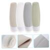 Baluue 4pcs Travel Toiletry Bottles Silicone Squeeze Bottles for Shampoo Conditioner Lotion Refillable Compact Portable view 3