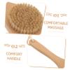NOLITOY 2pcs Exfoliating Body Scrubber Brush Soft-bristled Handheld Bath Brush for Gentle Cleansing and Massage for Shower and Bathing Use view 4