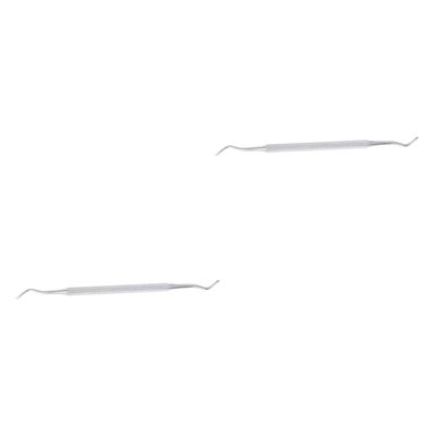 Beatifufu 2pcs Cuticle Spoon Tool Stainless Steel Nail Pusher for Men Women Portable Lightweight Design for Deep Cleaning Dual Nail Care Accessory for Home Salon Use