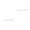 Beatifufu 2pcs Cuticle Spoon Tool Stainless Steel Nail Pusher for Men Women Portable Lightweight Design for Deep Cleaning Dual Nail Care Accessory for Home Salon Use view 1