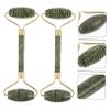 Baluue 2pcs Jade Roller Gua Sha Natural Stone Facial Neck Massager for Improved Skin Absorption Compact Travel for Relaxation and view 2