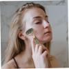 Baluue 2pcs Jade Roller Gua Sha Natural Stone Facial Neck Massager for Improved Skin Absorption Compact Travel for Relaxation and view 4