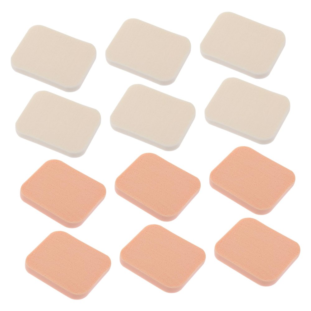 Baluue 12pcs Makeup Puff for Girls Soft Powder Puff for Face Wet Dry Use Shape Tone for Foundation Blush and Concealer Applications