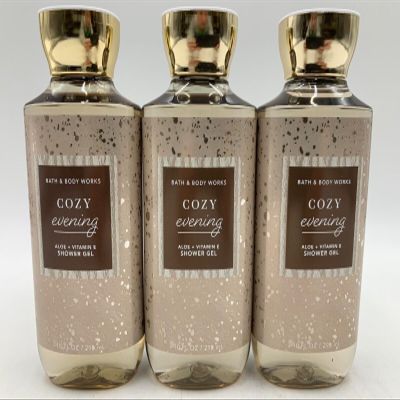3 Cozy Evening Aloe & Vitamin E Shower Gel bath body 10 fl oz