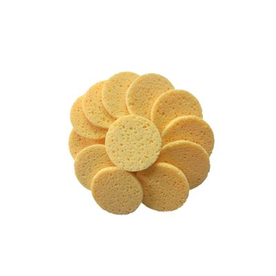 Baluue 20pcs Skin-friendly Makeup Pads Round Cotton Sponges for Face Cleaning Exfoliating Makeup Removal Soft Cellulose Material Skin