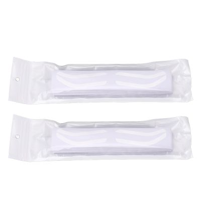 100 Sheet Brow Stencil Stickers Disposable Hygienic Adhesive Eyebrow Template for Brow Shape Makeup Artists (Type B)